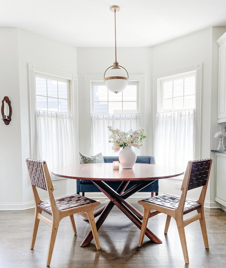 Pleated Ticking Striped Cafe Curtain, Tier Curtain, Kitchen and Bathroom Window Treatment, Farmhouse Style