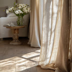 Linen Tab-Top Curtains – Suitable for Bedrooms and Farmhouse Style