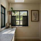 Linen Tab-Top Curtains – Suitable for Bedrooms and Farmhouse Style