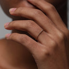14K gold-filled twisted ring, minimalist and stackable, 1.2mm thick