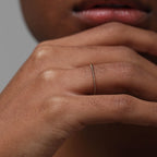 14K gold-filled twisted ring, minimalist and stackable, 1.2mm thick