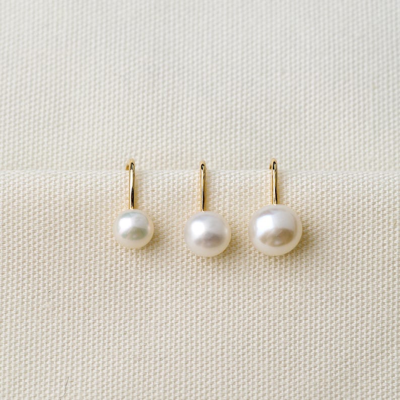 925 Sterling Silver Freshwater Pearl Clip-On Earrings, Minimalist Design