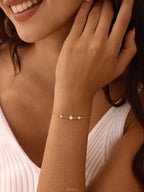 Octagram diamond bracelet, crafted from 925 sterling silver and set with cubic zirconia; features an adjustable design and is available in gold or silver