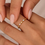 925 Silver Moissanite Stackable Ring