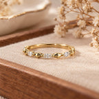 925 Silver Moissanite Stackable Ring