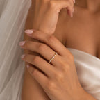 925 Silver Moissanite Stackable Ring