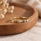 925 Silver Moissanite Stackable Ring